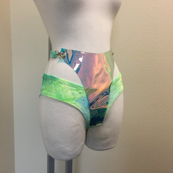 PRE LOVED - J Valentine Green Iridescent Bottom - GRN/S - CHL087 - Picture 2 of 5